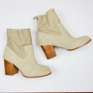 Splendid | Suede and Canvas Booties